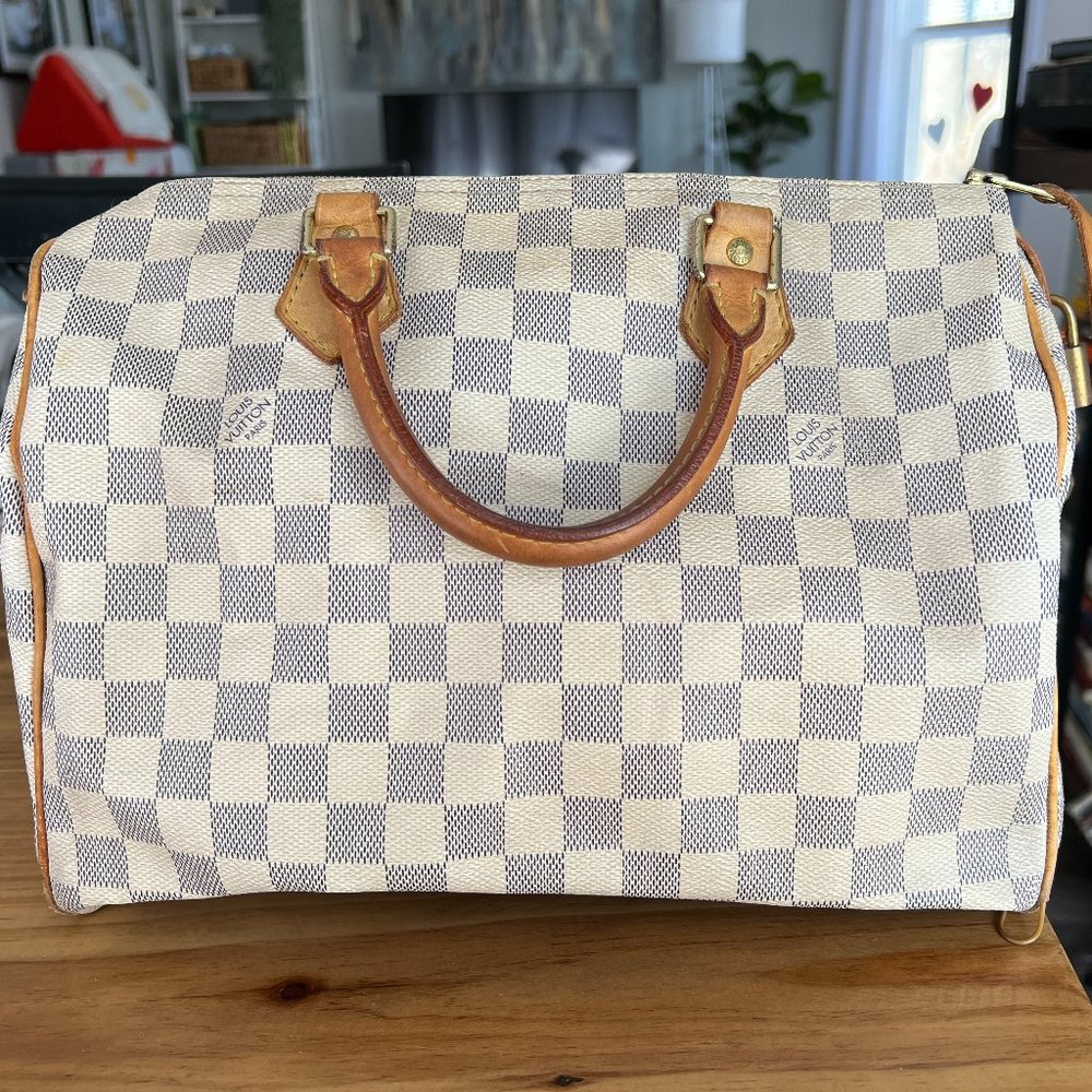 Louis Vuitton Speedy 30 Damier Azur